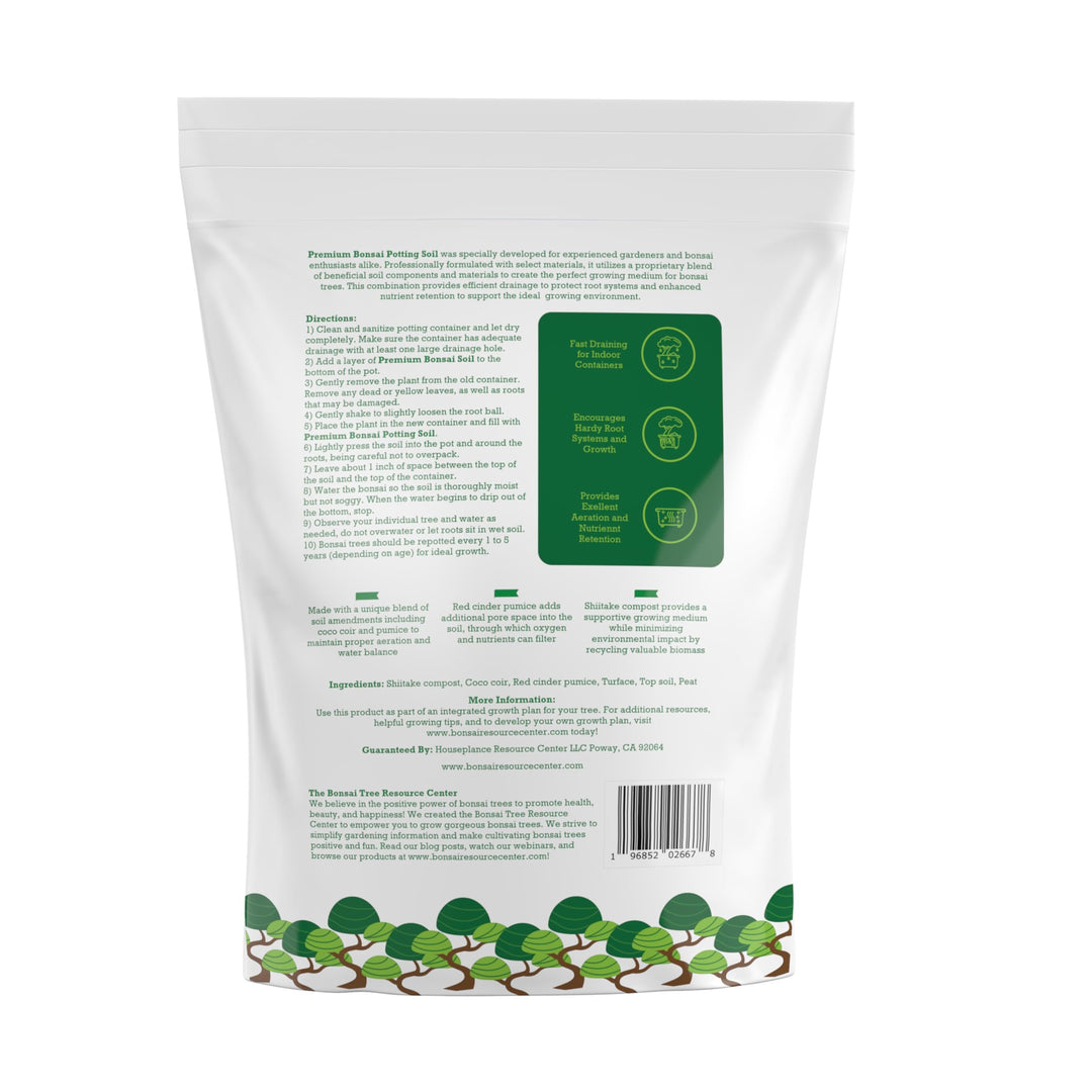 100% Organic Bonsai, Succulent, Cactus Soil Mix — Nutrient Rich, Well-Draining Living Soil Blend | 6.55 quarts