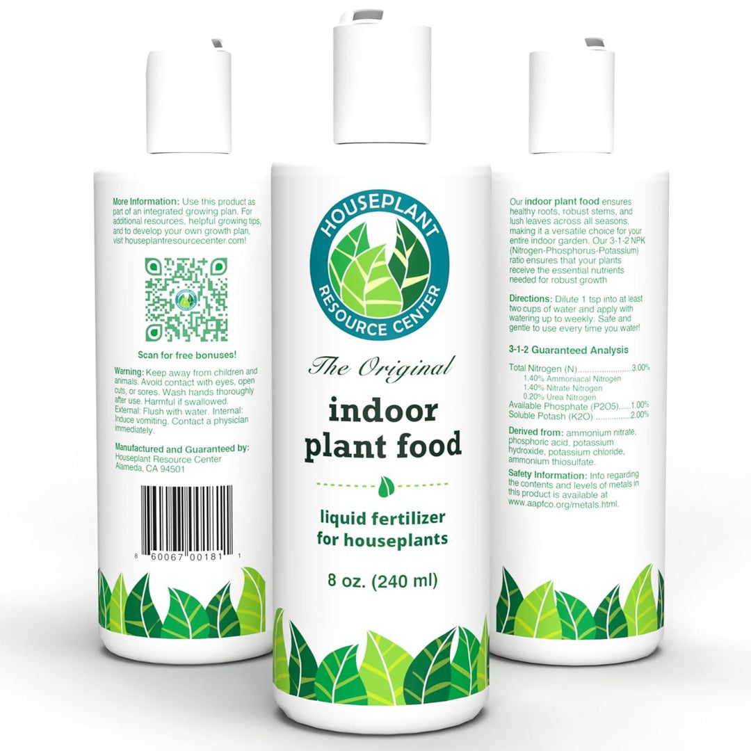 Indoor Plant Food - Versatile, Bioavailable Liquid Fertilizer | 8 oz