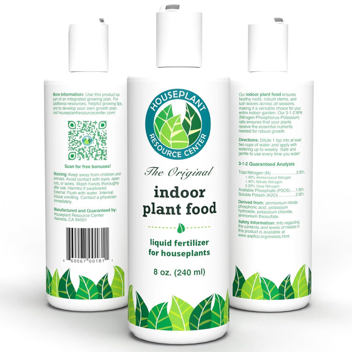 Indoor Plant Food - Versatile, Bioavailable Liquid Fertilizer | 8 oz