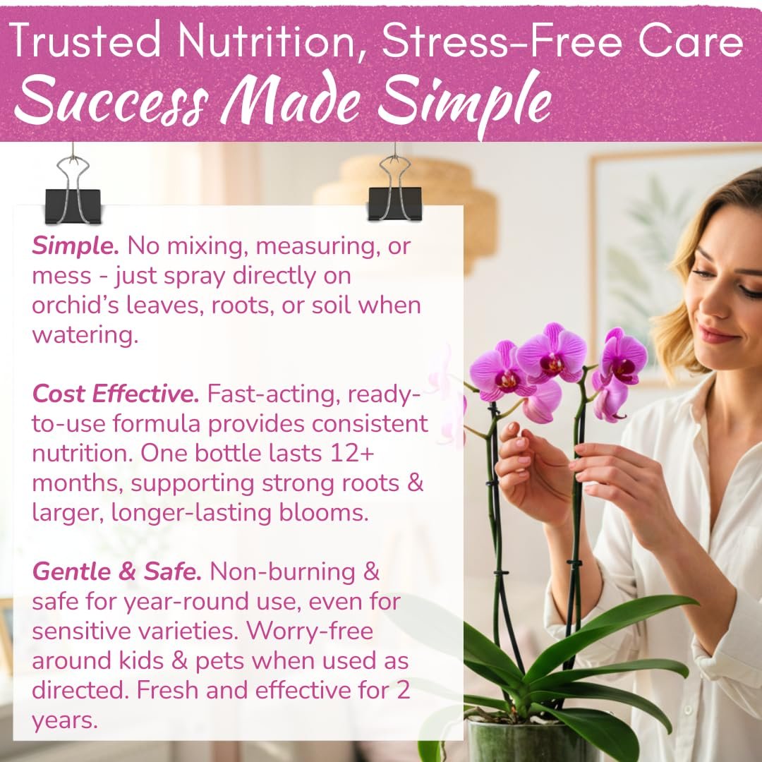 Orchid Food Spray – Enriched, Bioavailable Fertilizer Mist | 8 oz