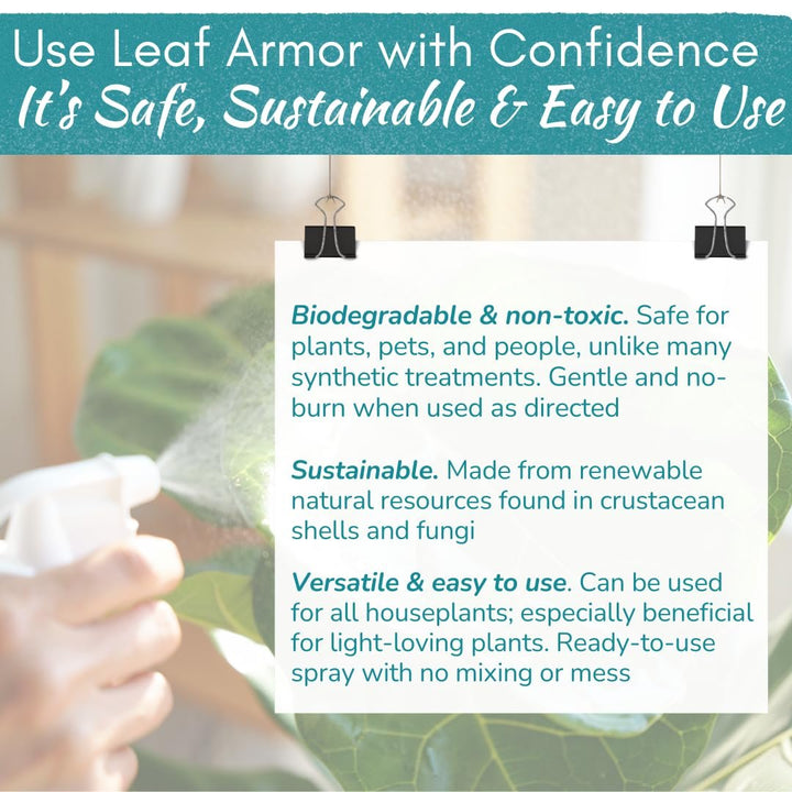 Leaf Armor – Natural Plant Leaf Protectant and Shine Spray | 8 oz
