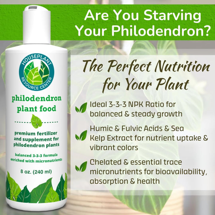 Philodendron Plant Food – Enriched, Bioavailable Liquid Fertilizer | 8 oz