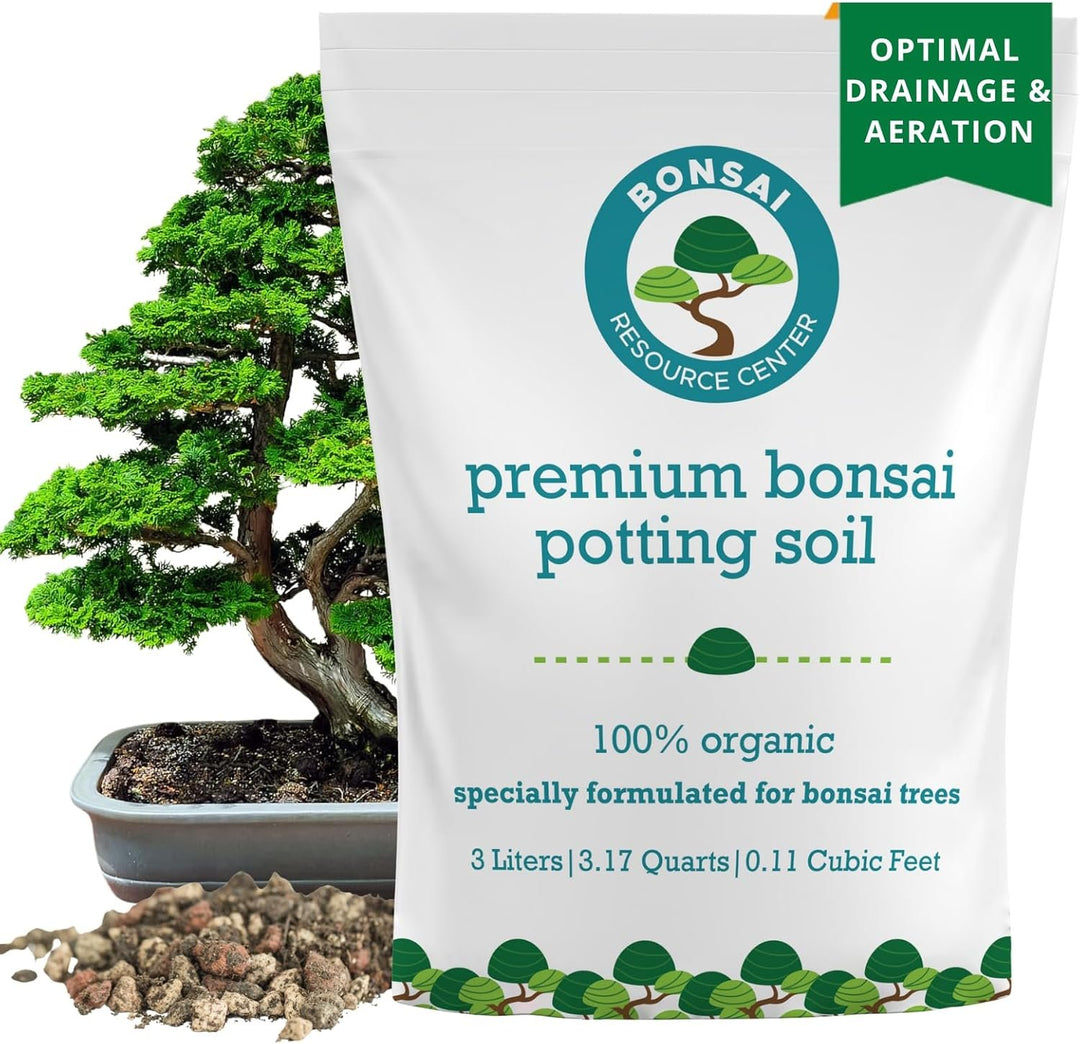 100% Organic Bonsai, Succulent, Cactus Soil Mix — Nutrient Rich, Well-Draining Living Soil Blend | 6.55 quarts