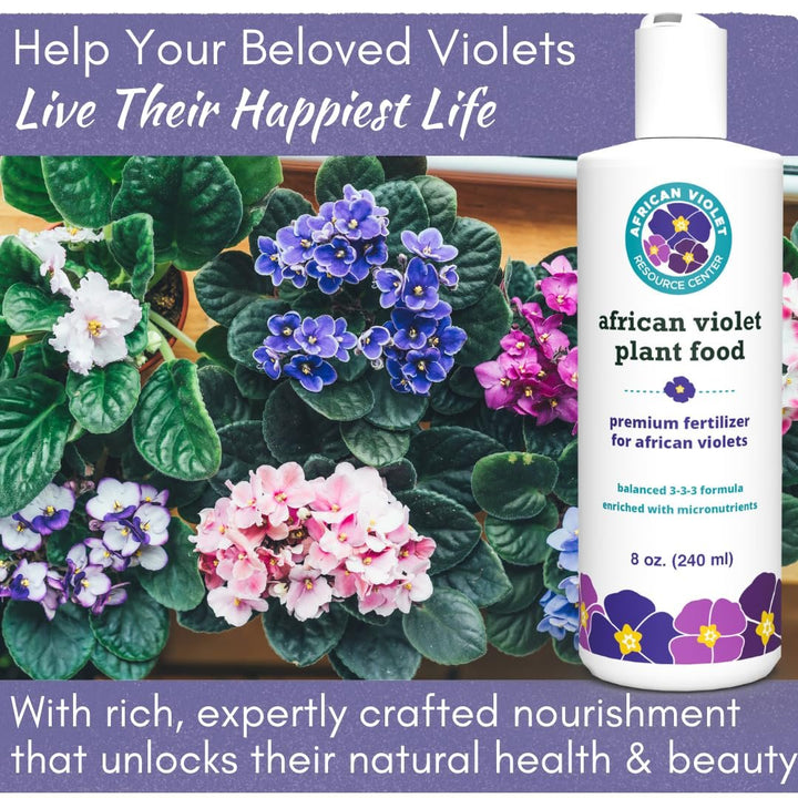 African Violet Plant Food by Houseplant Resource Center | Liquid Fertilizer for Vibrant Blooms & Healthy Growth, Easy-to-Use (8 Fluid Ounces)