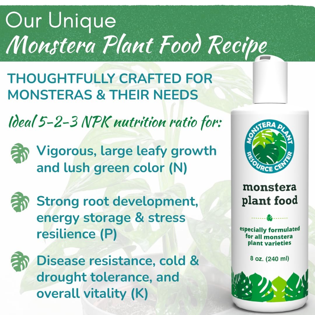 Monstera Plant Food – Enriched, Bioavailable Liquid Fertilizer | 8 oz