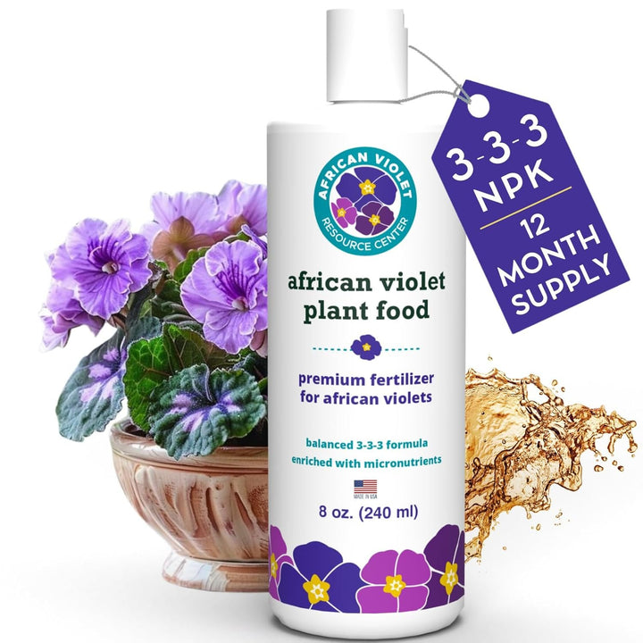 African Violet Plant Food by Houseplant Resource Center | Liquid Fertilizer for Vibrant Blooms & Healthy Growth, Easy-to-Use (8 Fluid Ounces)