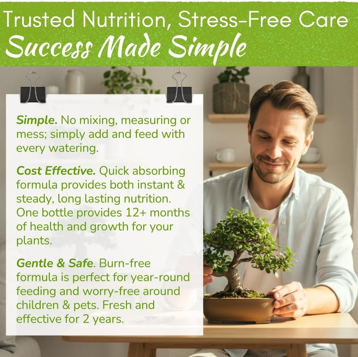 Bonsai Tree Food – Enriched, Bioavailable Liquid Fertilizer | 8 oz