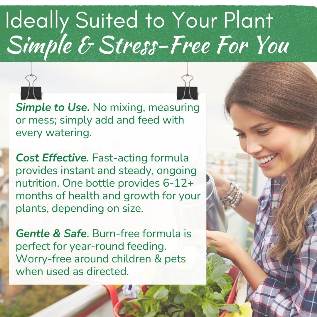 Indoor Plant Food - Versatile, Bioavailable Liquid Fertilizer | 8 oz