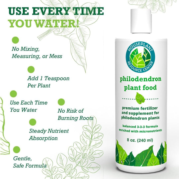 Philodendron Plant Food – Enriched, Bioavailable Liquid Fertilizer | 8 oz