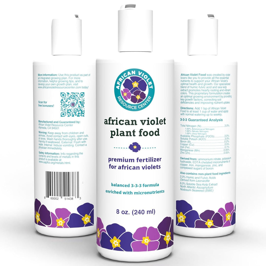 African Violet Plant Food by Houseplant Resource Center | Liquid Fertilizer for Vibrant Blooms & Healthy Growth, Easy-to-Use (8 Fluid Ounces)