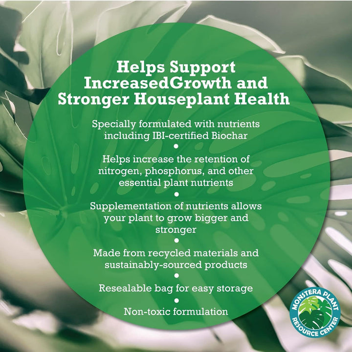 100% Organic Monstera Potting Soil Mix — Nutrient Rich, Well-Draining Living Soil Blend | 8 quarts