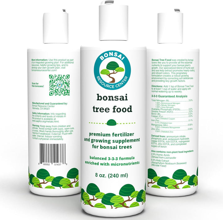 Bonsai Tree Food – Enriched, Bioavailable Liquid Fertilizer | 8 oz