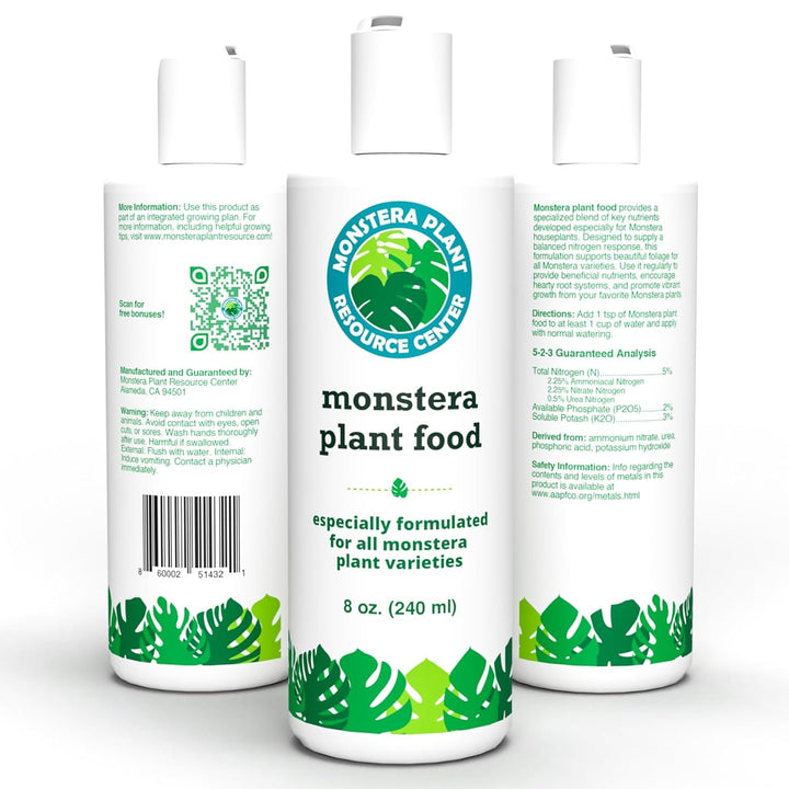 Monstera Plant Food – Enriched, Bioavailable Liquid Fertilizer | 8 oz