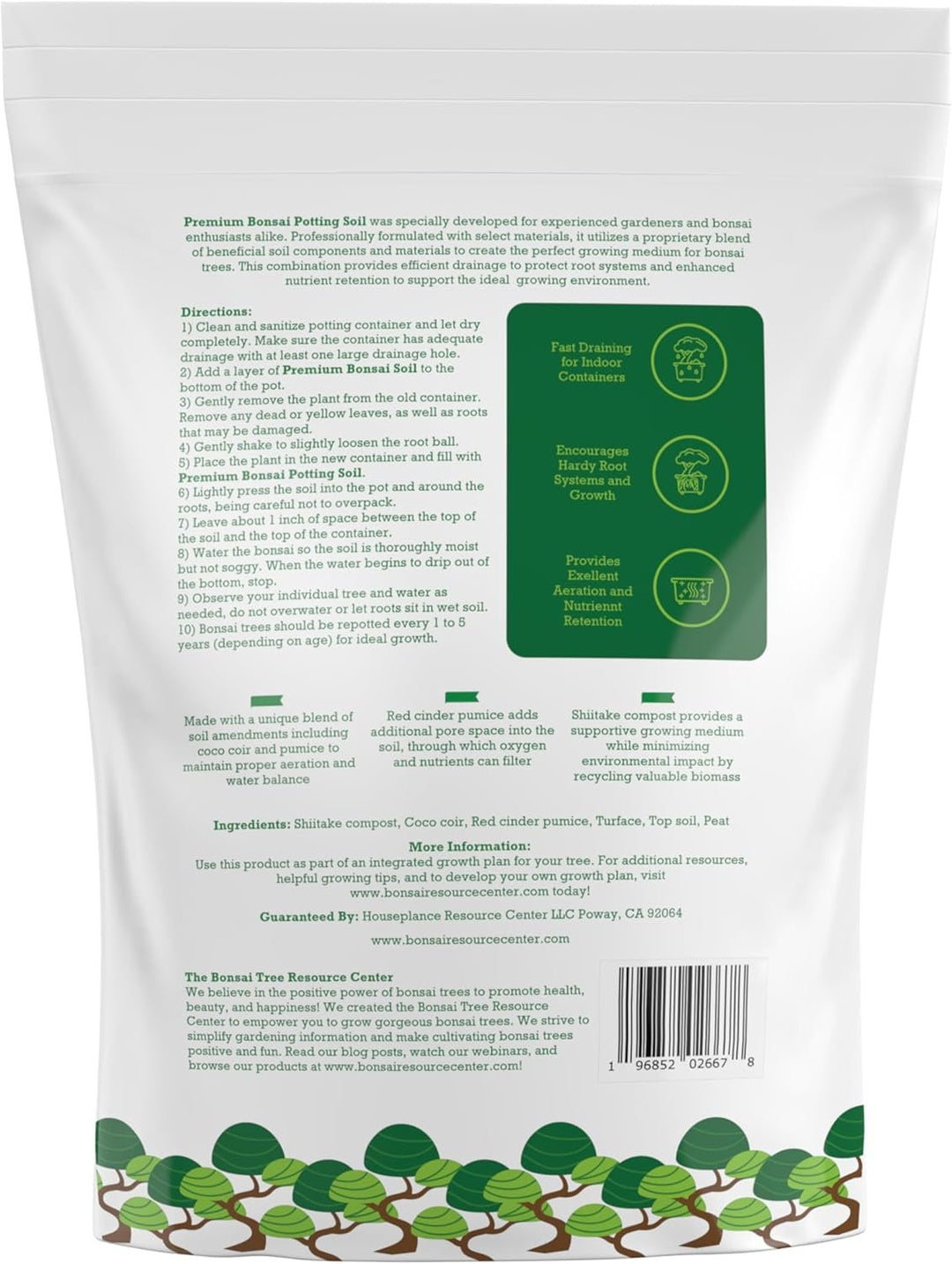 100% Organic Bonsai, Succulent, Cactus Soil Mix — Nutrient Rich, Well-Draining Living Soil Blend | 6.55 quarts