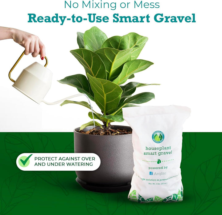 Smart Gravel Drainage Rocks for Potted Plants — Eco-Friendly Overwatering Solution | 2 lbs